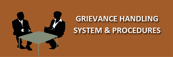 grievance handling system policy and procedure